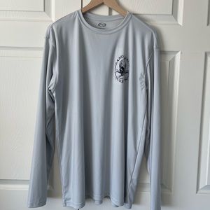 Mens Vapor apparel light gray, long sleeve shirt